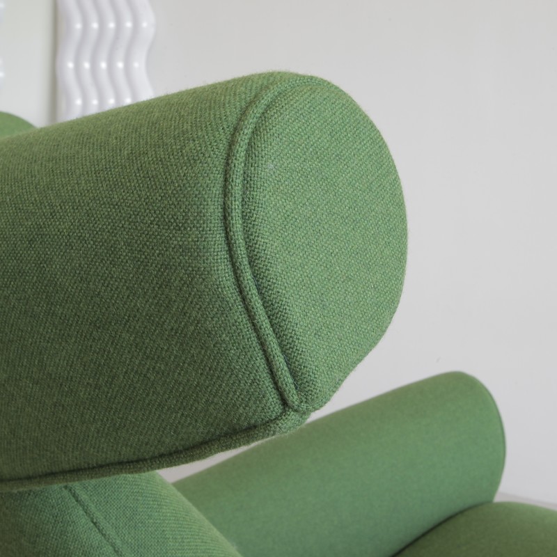 OX CHAIR & FOOTSTOOL by Hans J. WEGNER for AP STOLEN, Denmark 1970