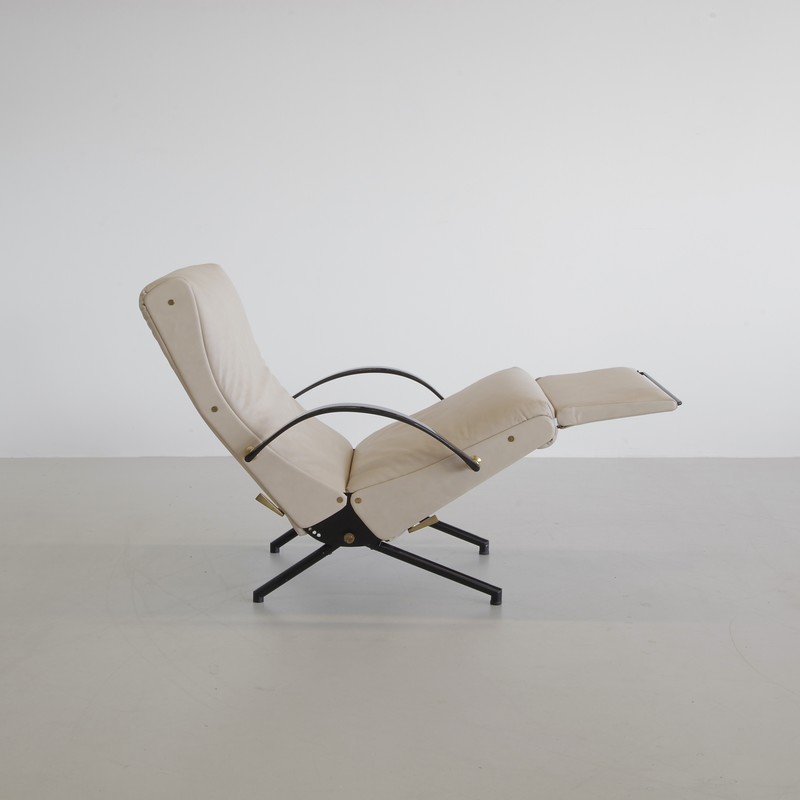 P40 Osvaldo BORSANI, (Leather) Reclining Lounge Chair 