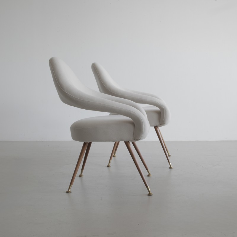 Pair of Armchairs designed by Gastone RINALDI for RIMA, 1950s