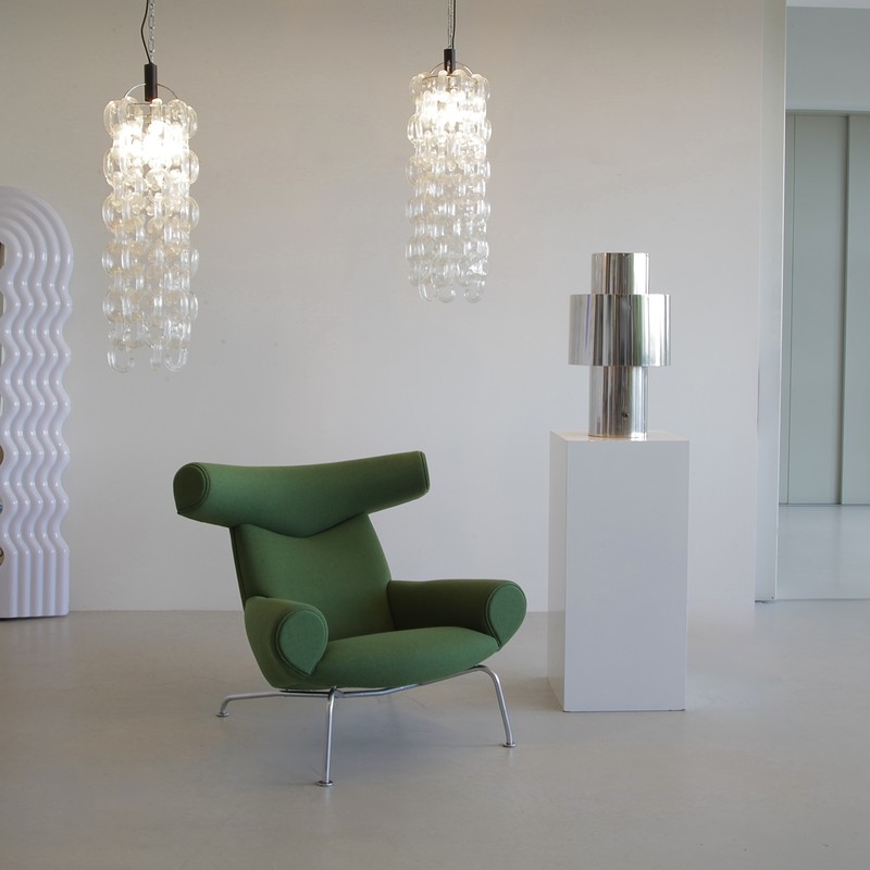 Pair of Chandeliers by Giusto Toso "Fratelli Toso", MURANO 1966