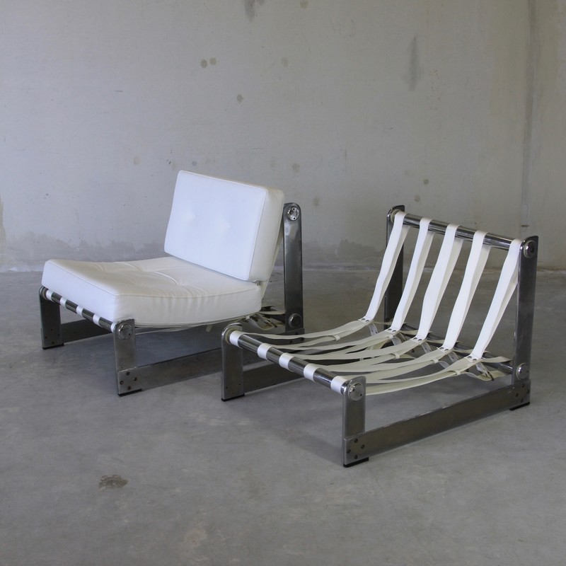 PAIR of Lounge Chairs by Pierre BOUCHEZ for AIRBORNE 1970