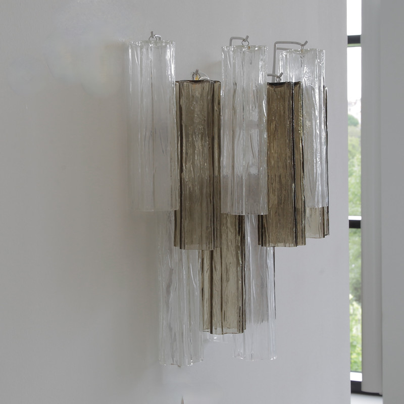 PAIR of MURANO GLASS Wall Sconces