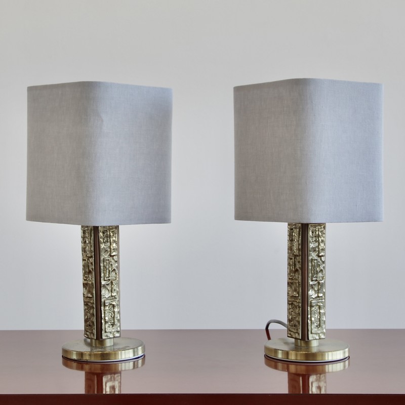 PAIR of Table Lamps by Angelo BROTTO, 1970s