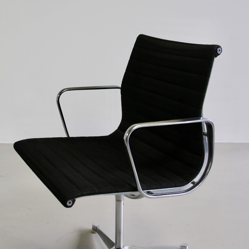 PAIR of Very Early EAMES Aluminium Chairs, 1950