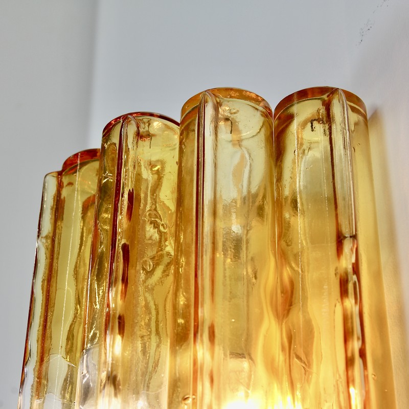 PAIR of Wall Sconces by VENINI, Italy 1960