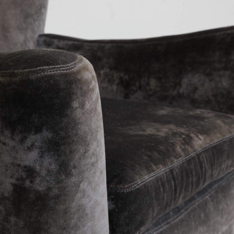 Paolo BUFFA Wingback Chair, Italy 1950s