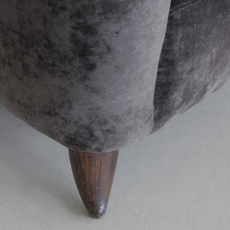 Paolo BUFFA Wingback Chair, Italy 1950s