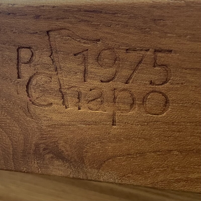 Pierre Chapo B19 E Desk, signed and dated 1975