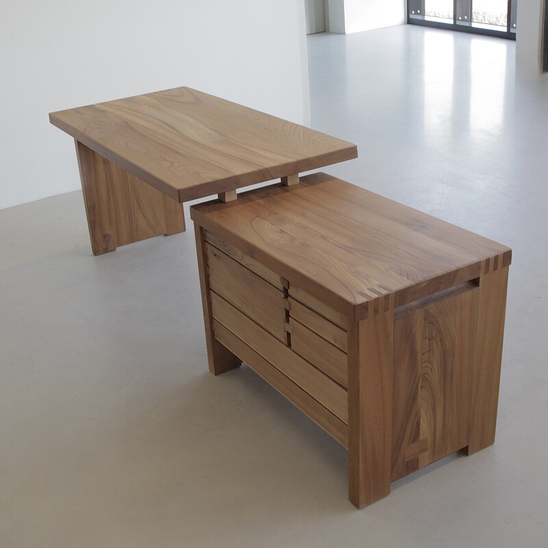 Pierre Chapo B19 E Desk, signed and dated 1975