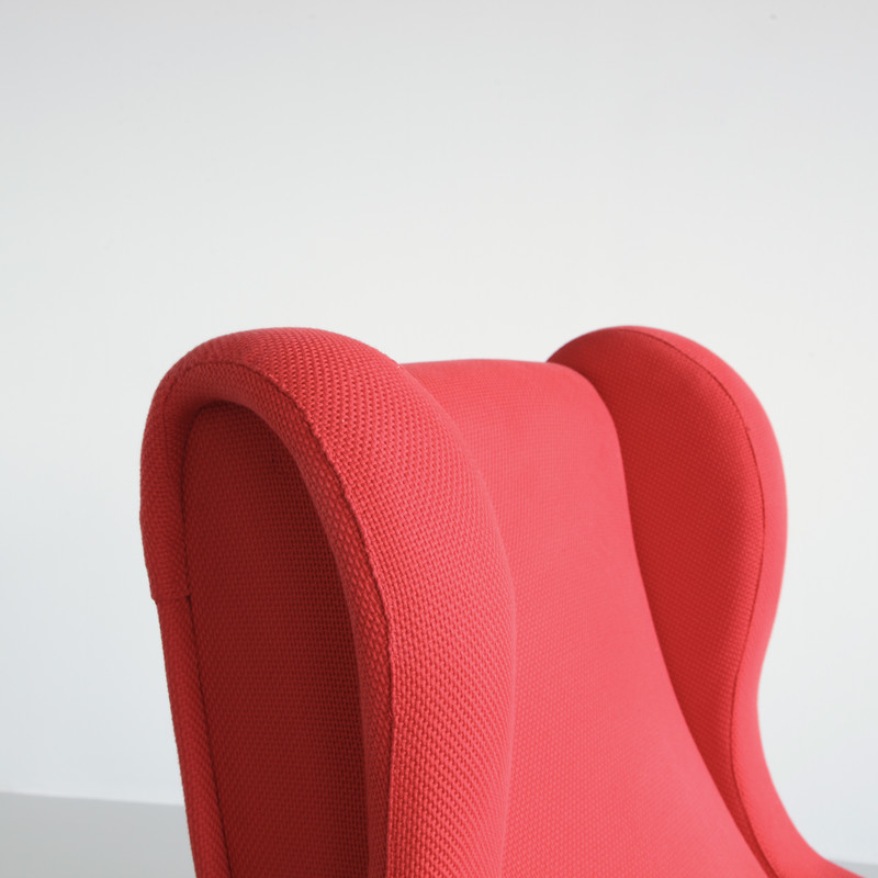 SENIOR Armchair by Marco ZANUSO, Arflex Italy (red upholstery)