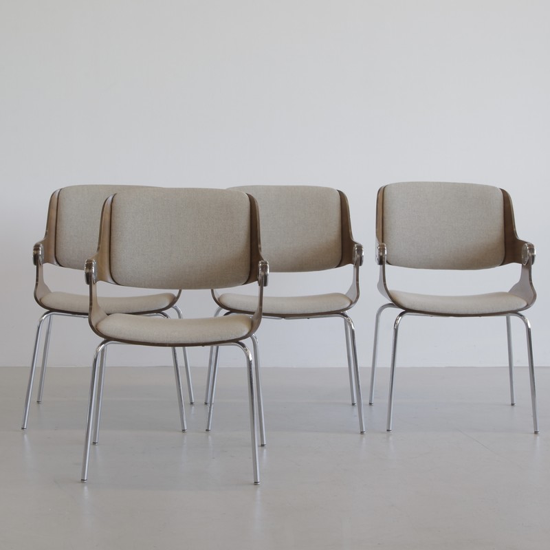 Set of 4 Armchairs by Eugen Schmidt
