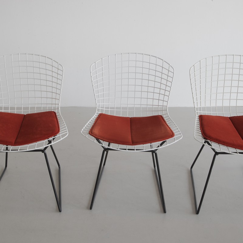 Set of 4 Dining Chairs designed by Harry BERTOIA for Knoll International, 1970s