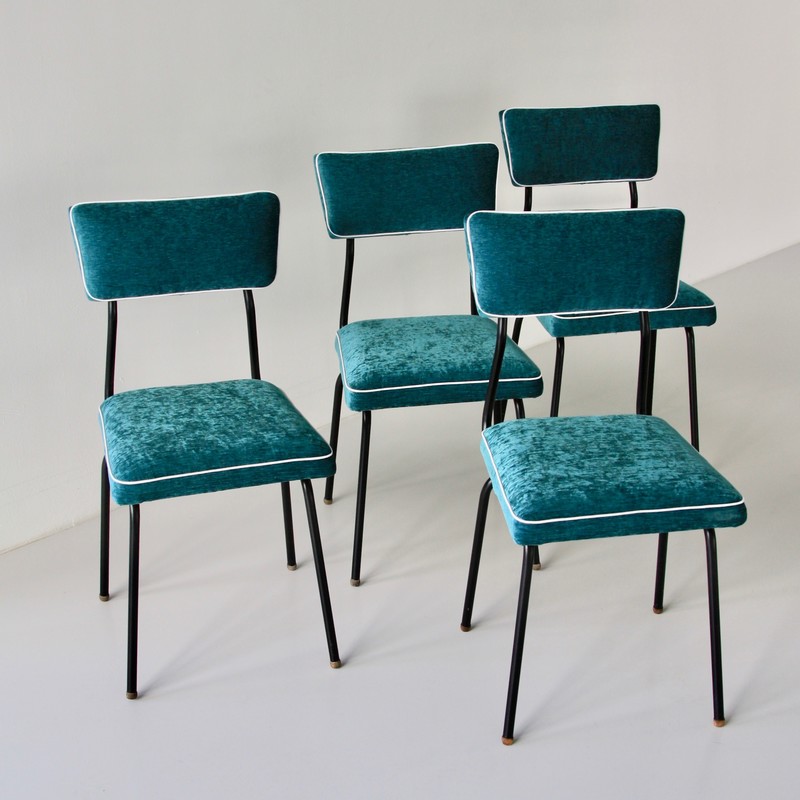 Set of four Dining Room Chairs, France 1950