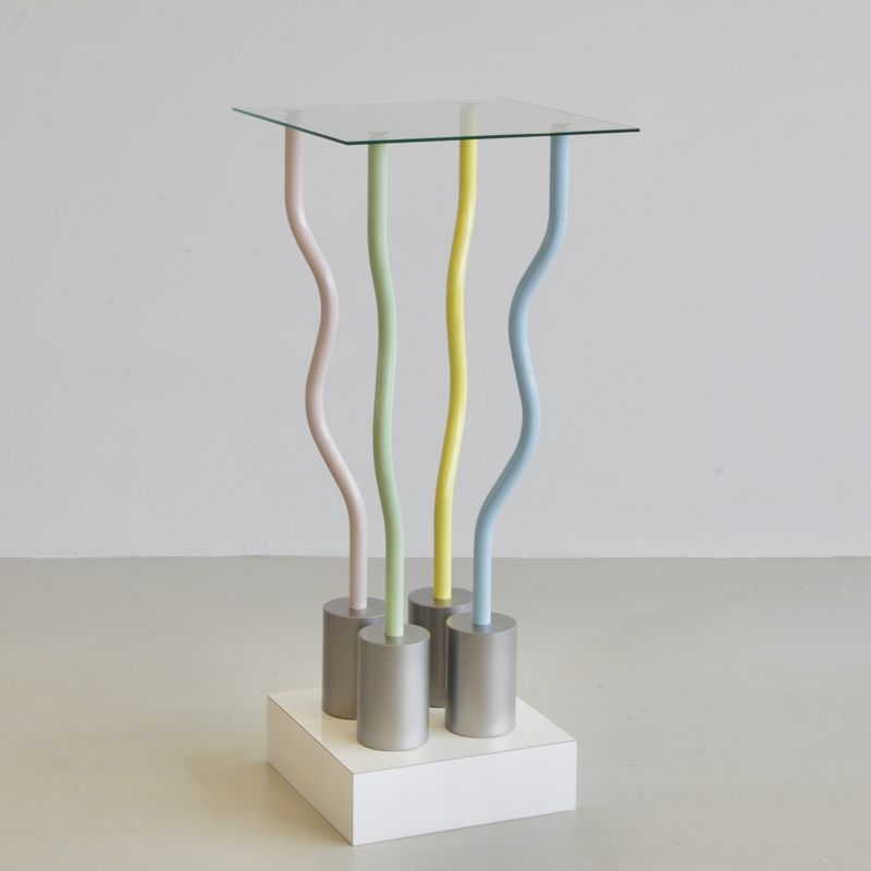 SIGNED "Le Strutture Tremano" table / object by Ettore SOTTSASS, c1979