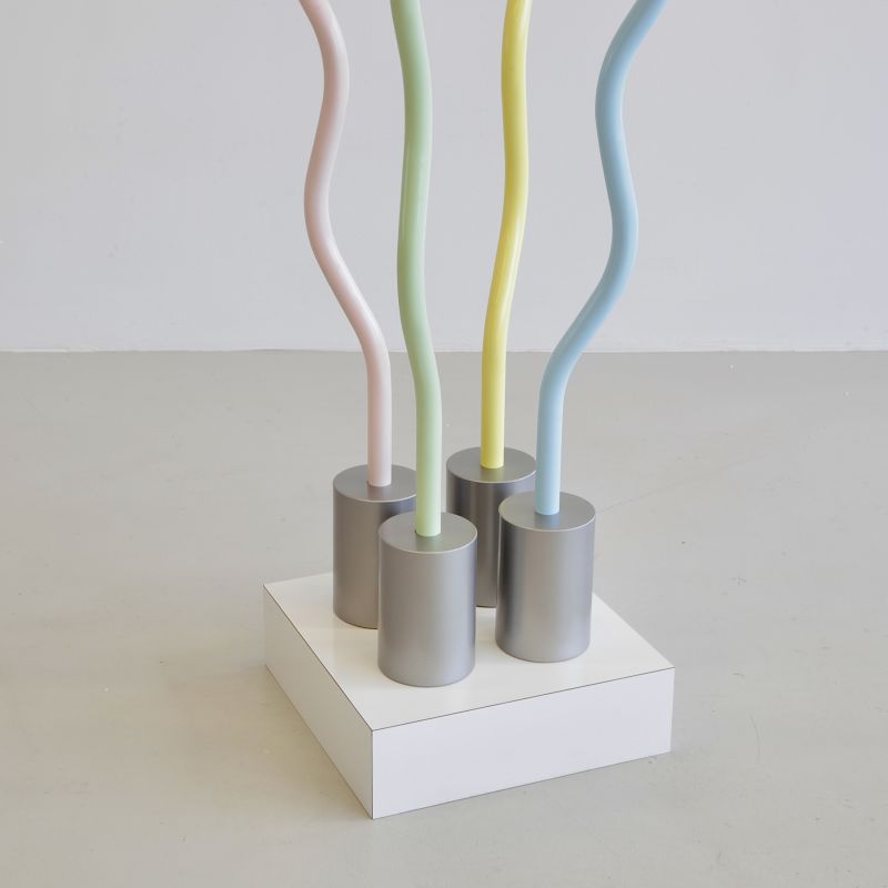 SIGNED "Le Strutture Tremano" table / object by Ettore SOTTSASS, c1979