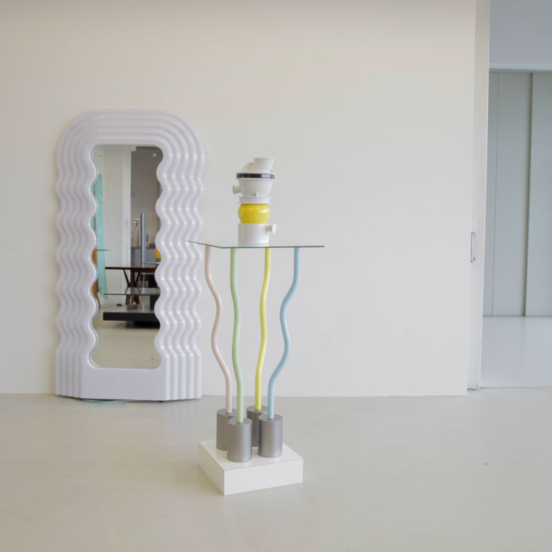 SIGNED "Le Strutture Tremano" table / object by Ettore SOTTSASS, c1979
