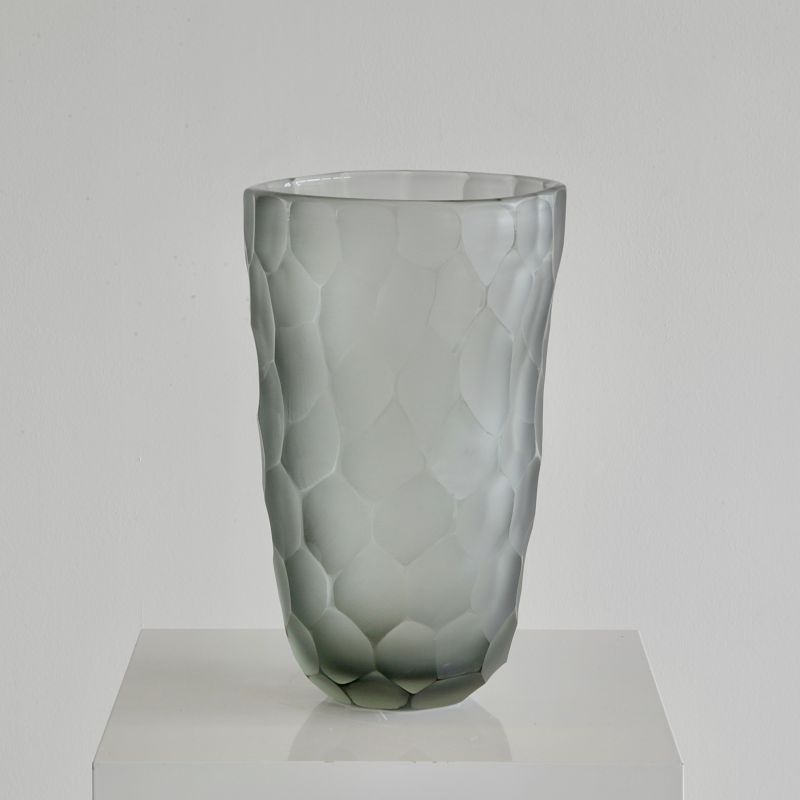 Signed MURANO Glass Vase, Italy (light green)