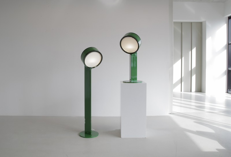 TAMBURO Small Floor/ Table Lamp by Afra & Tobia SCARPA, 1973