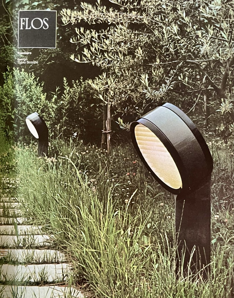 TAMBURO Small Floor/ Table Lamp by Afra & Tobia SCARPA, 1973