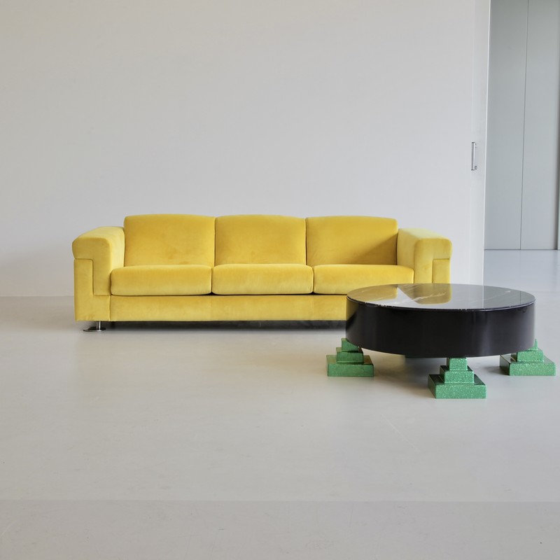 Three Seat Sofa by Valeria BORSANI and Alfredo Bonetti, TECNO 1966- spaceandchrome.com