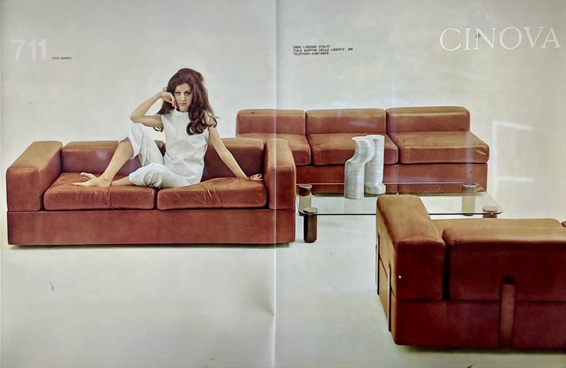  Tito Agnoli Daybed Sofa (Model 711) Cinova Italy 1968