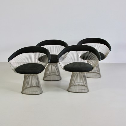 Another set of 4 Arm Chairs by Warren PLATNER, Knoll International