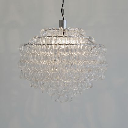 Chandelier by Angelo MANGIAROTTI for Vetreria VISTOSI