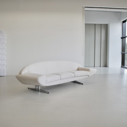 Curved Three-Seat CAPRI Sofa designed by Johannes ANDERSEN, 1965