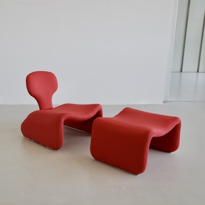 DJINN Chair & Footstool by Olivier MOURGUE for AIRBORNE