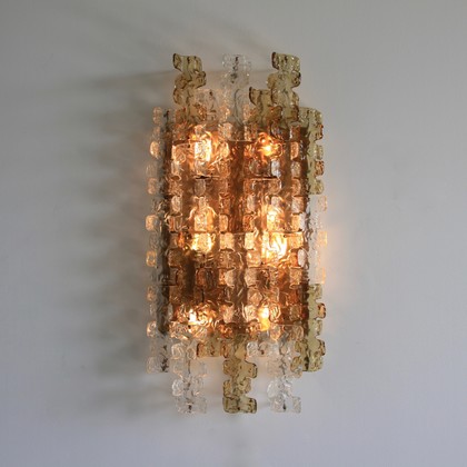 Large MAZZEGA Wall Sconce, 1970's