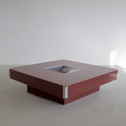 Large square Coffee Table by Willy RIZZO, 1972
