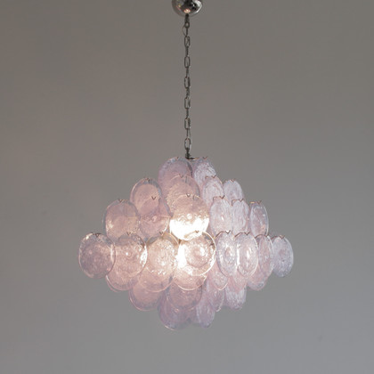 MURANO Glass Chandelier with Glass Disks