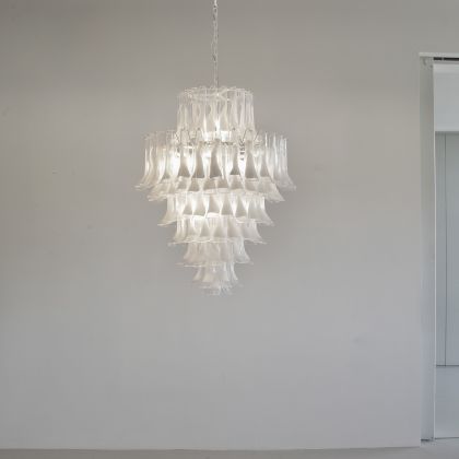 MURANO Glass Saddle Form eight-tier Chandelier