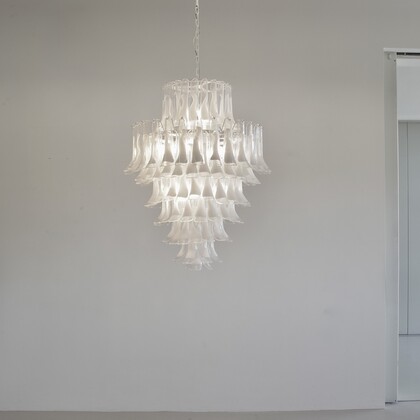MURANO Glass Saddle Form eight-tier Chandelier