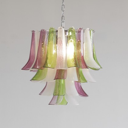 MURANO Glass Saddle Form four-tier Chandelier