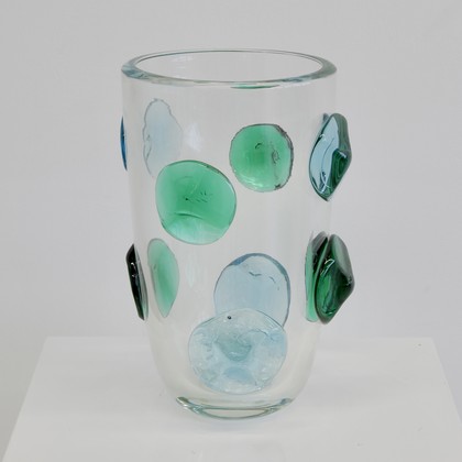 MURANO Glass Vase, signed, Italy 