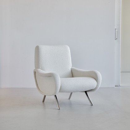 Original LADY Armchair by Marco ZANUSO, Arflex Italy (boucle)