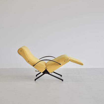 P40 Osvaldo BORSANI, (Yellow upholstery) Reclining Lounge Chair 