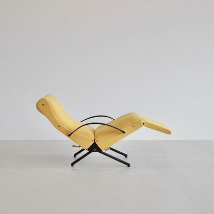 P40 Osvaldo BORSANI, (Yellow upholstery) Reclining Lounge Chair 