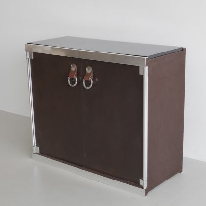 PAIR of Maison HERMES Cabinets by Guido Faleschini, 1970s 