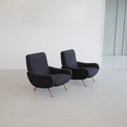 Pair of original LADY Armchairs by Marco ZANUSO, Arflex Italy 1950s