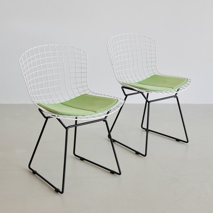 PAIR of Vintage Harry BERTOIA Side Chairs, Knoll International