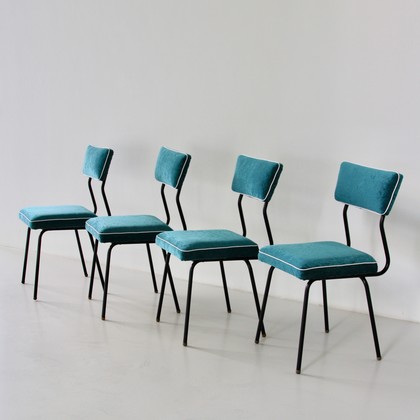 Set of four Dining Room Chairs, France 1950's