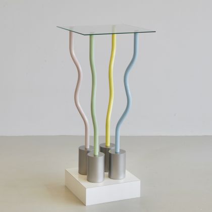 SIGNED "Le Strutture Tremano" table / object by Ettore SOTTSASS, c1979