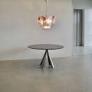 Large Tronchi MURANO Glass Chandelier (lilac and clear glass), Italy