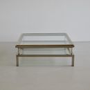 BELGO CHROM Coffee Table with sliding Top, 1980s