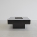 Black Coffee Table by Willy RIZZO for SABOT 1972