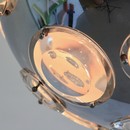 Chrome Plated Pendant Lamp by Oscar TORLASCO, 1960's