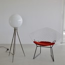 Faux Baomboo Tripod Floor Lamp, France 1960s Faux Baomboo Tripod Floor Lamp, France 1960s