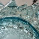 Handblown MURANO Glass Vase, Italy (light green spikes)